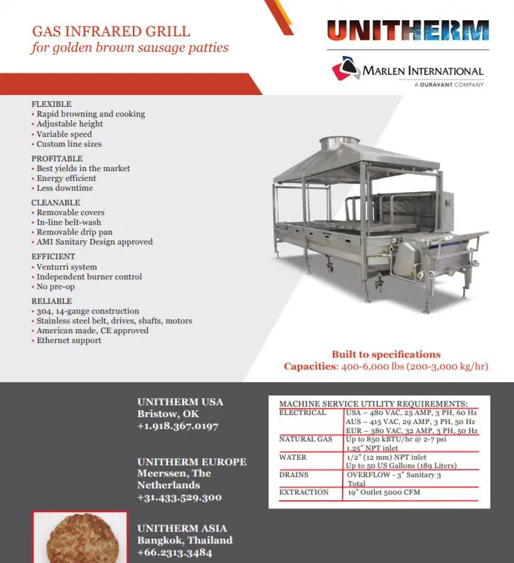 Thumbnail: Gas Infrared Grill Spec Sheet