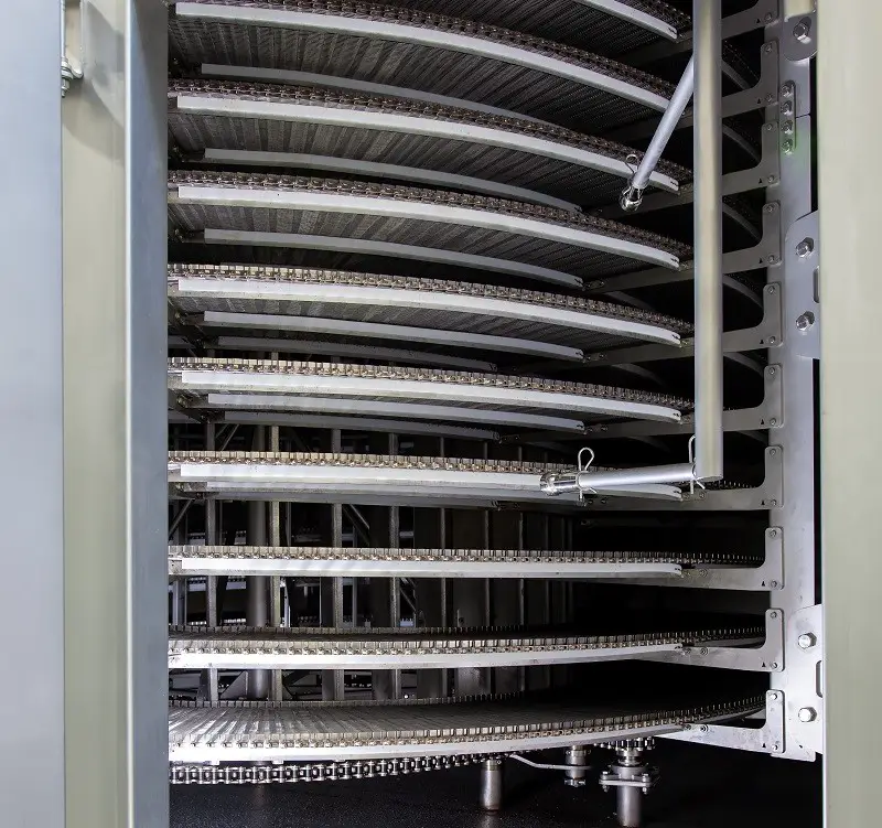 Inside of a Marlen Spiral Oven