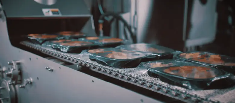 CPET trays with product going into a Marlen Spiral Oven image